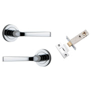 Annecy Lever Round Rose Passage Kit Polished Chrome