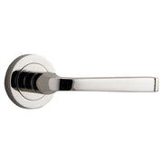 Annecy Lever - Round Rose Polished Nickel