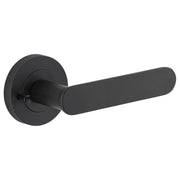 Bronte Lever Round Rose Privacy Kit (Inbuilt Privacy) Matt Black