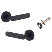Bronte Lever Round Rose Passage Kit Matt Black