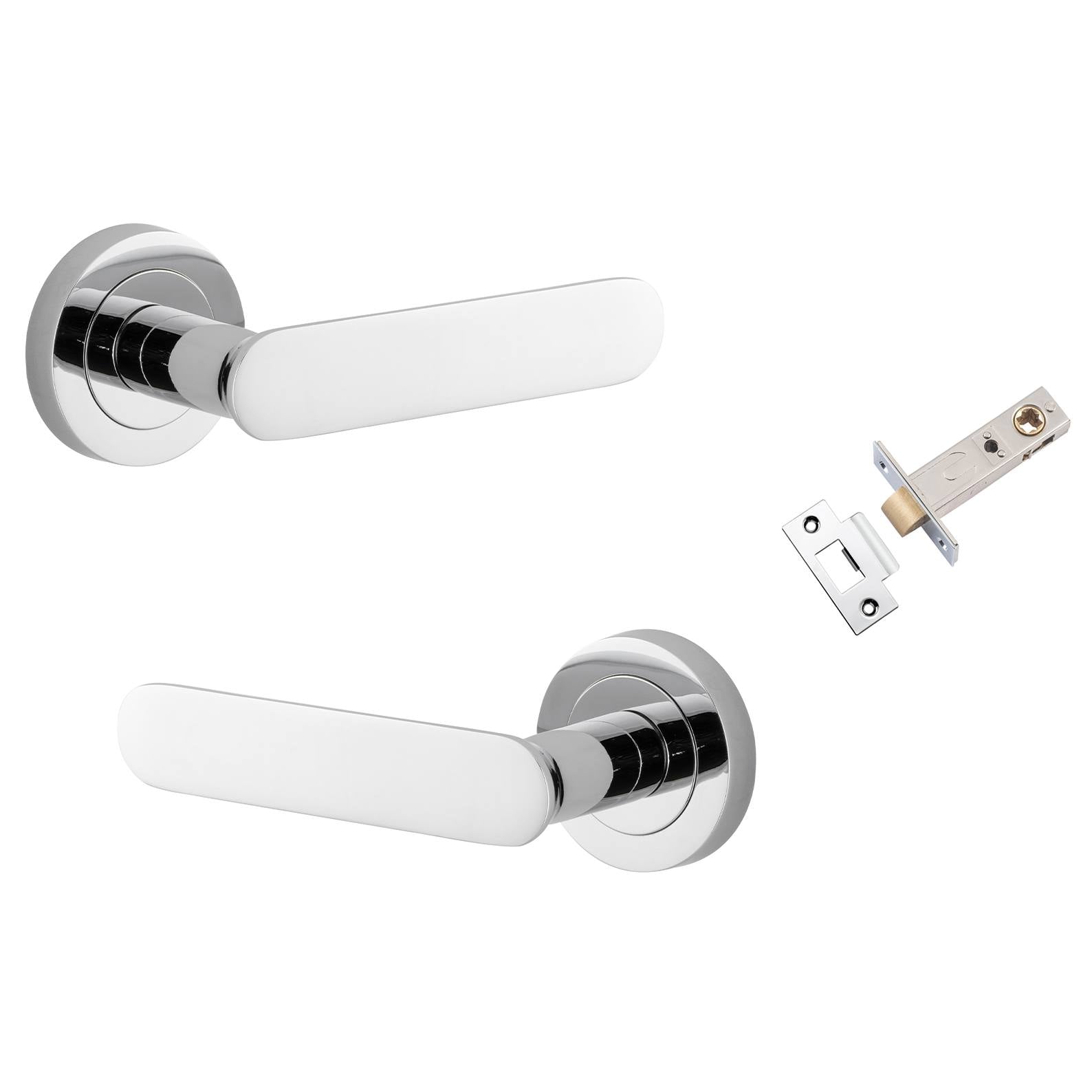 Bronte Lever Round Rose Passage Kit Polished Chrome