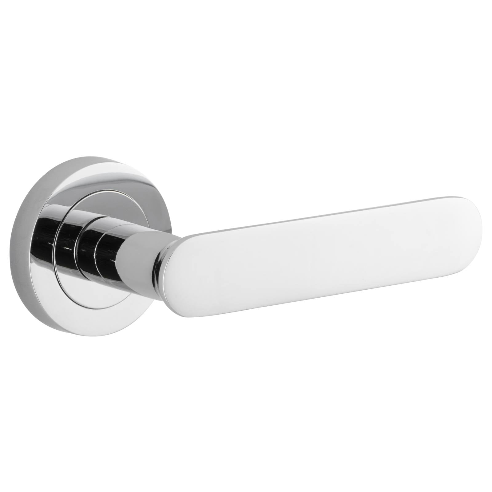 Bronte Lever Polished Chrome Round Rose