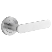 Bronte Lever Brushed Chrome Round Rose