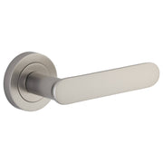 Bronte Lever Satin Nickel Round Rose