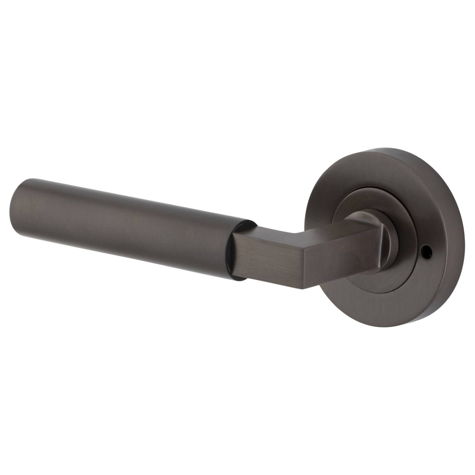 Berlin Lever Round Rose Privacy Kit (Inbuilt Privacy) Signature Brass