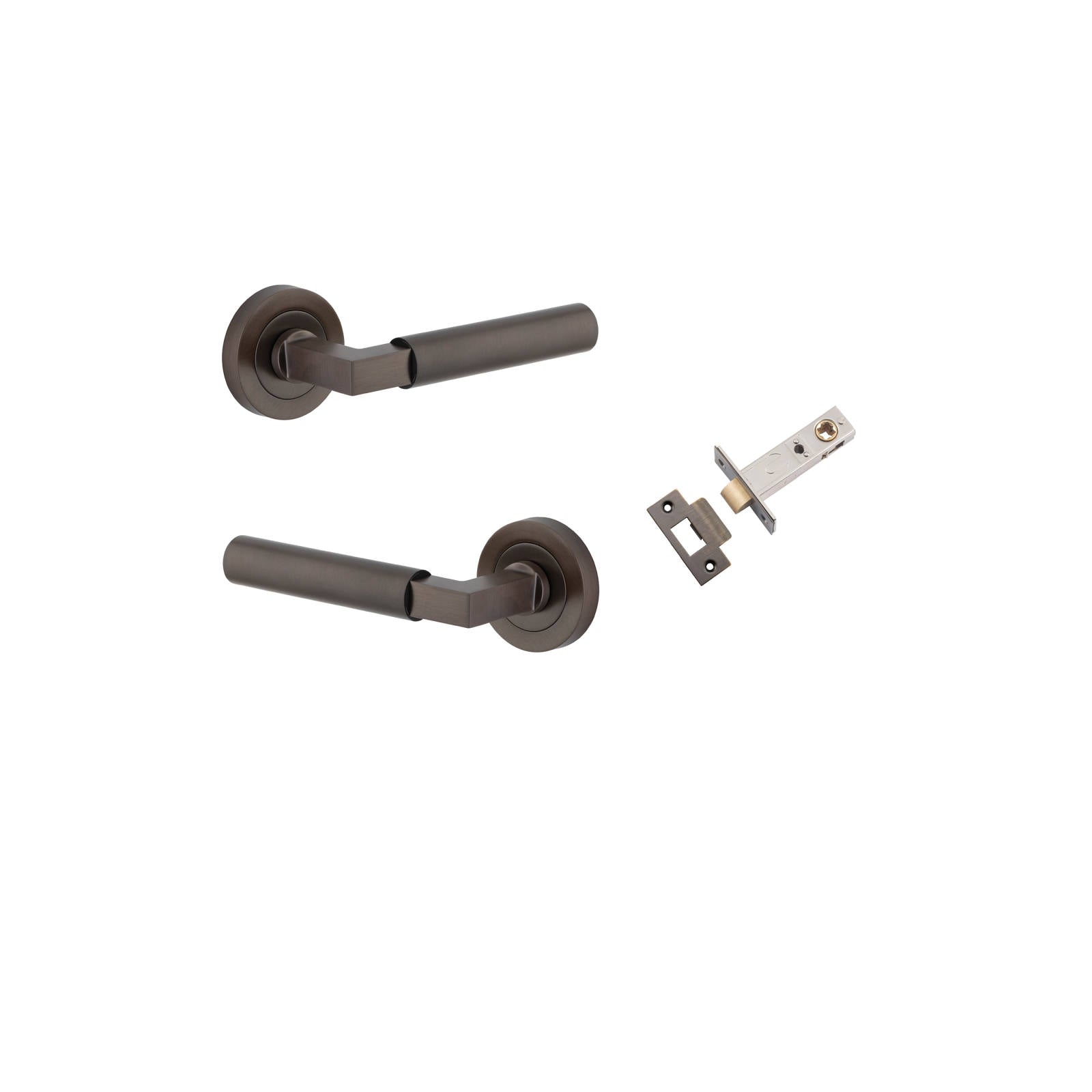 Berlin Lever Round Rose Passage Kit Signature Brass