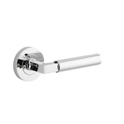 Berlin Lever Round Rose Privacy Kit (Inbuilt Privacy) Polished Chrome