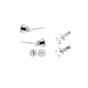 Como Lever Round Rose Privacy Kit Polished Chrome
