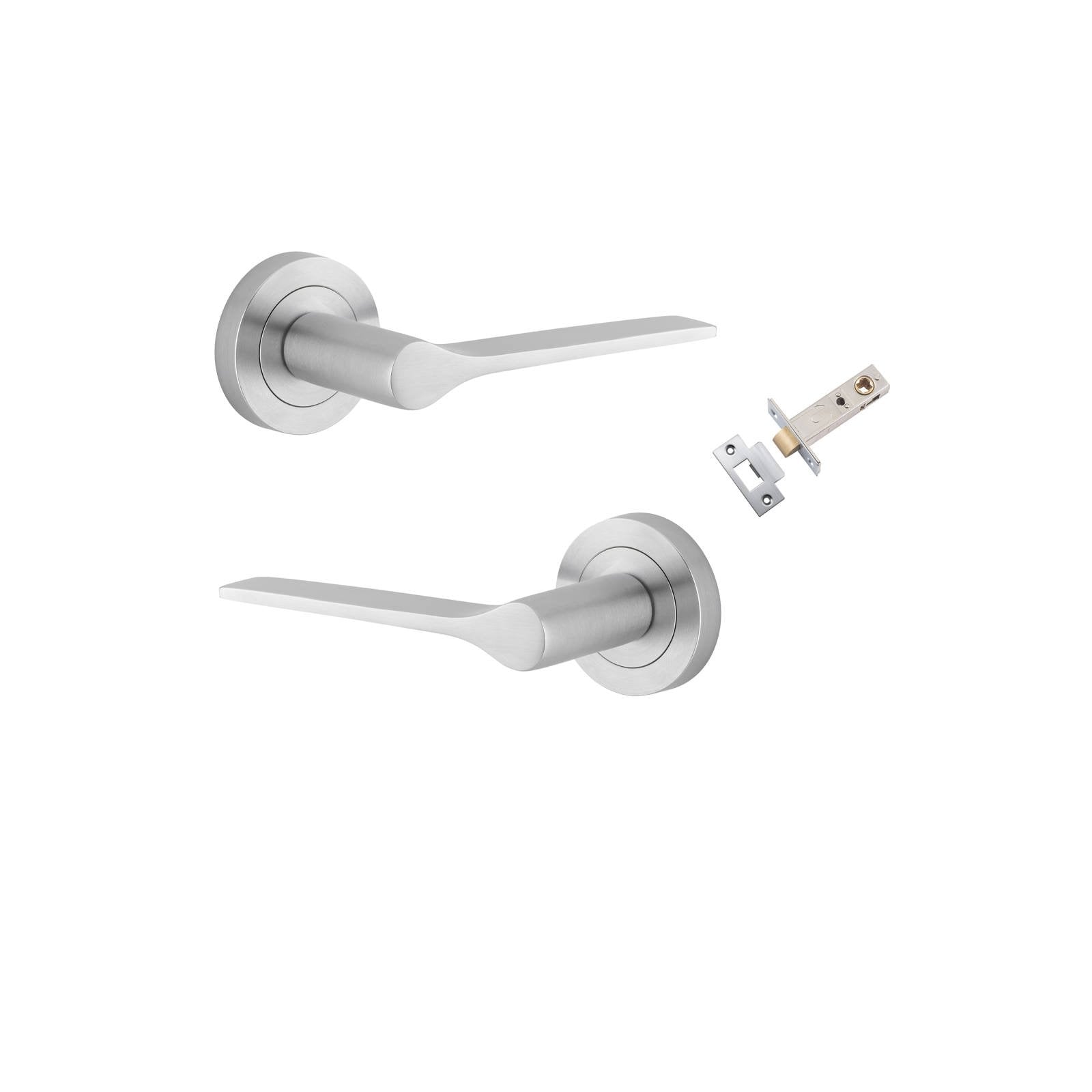 Como Lever Round Rose Passage Kit Brushed Chrome
