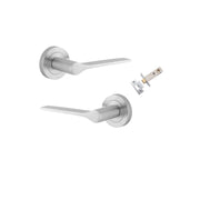 Como Lever Round Rose Passage Kit Brushed Chrome
