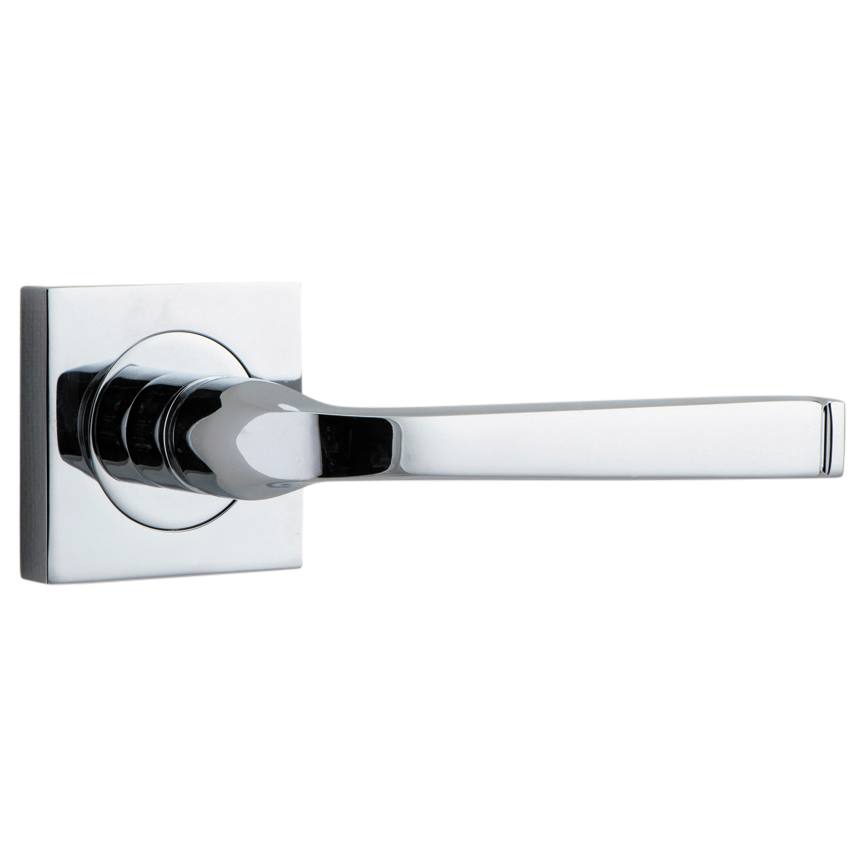 Annecy Lever Square Rose Polished Chrome