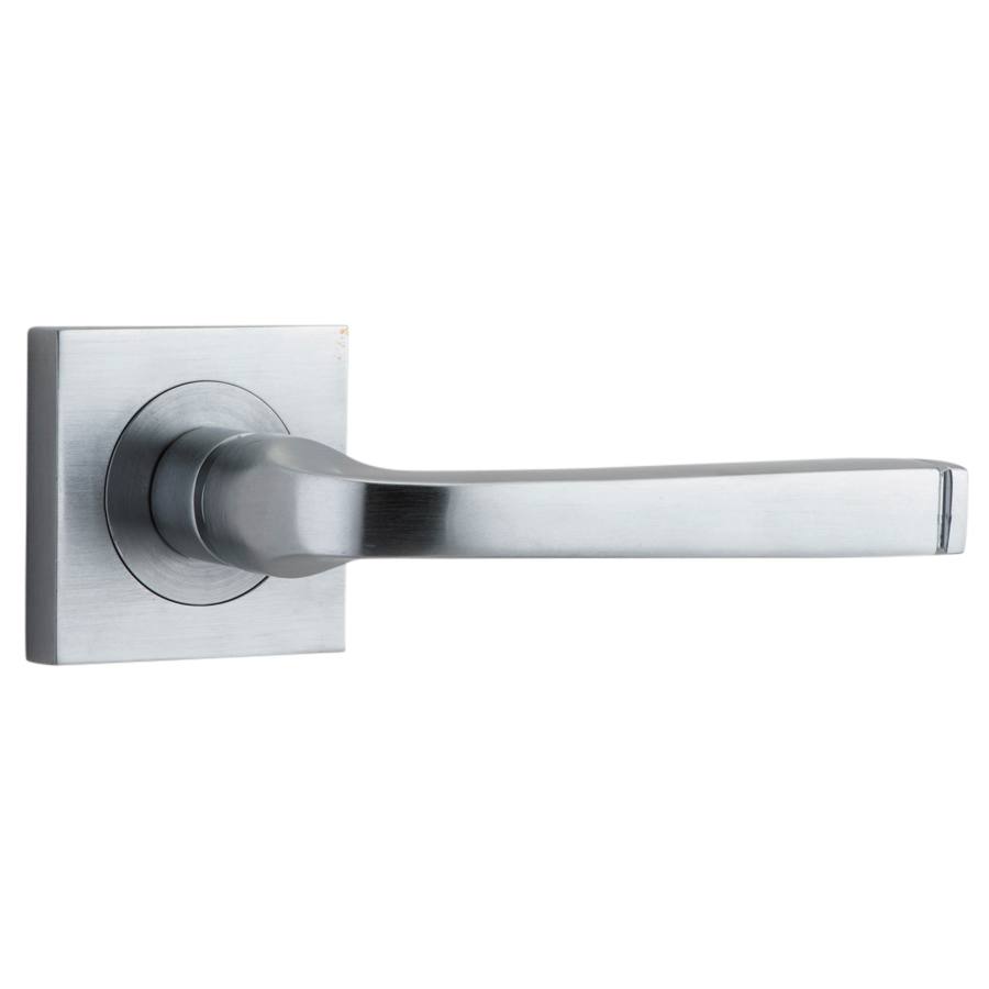 Annecy Lever Square Rose Brushed Chrome