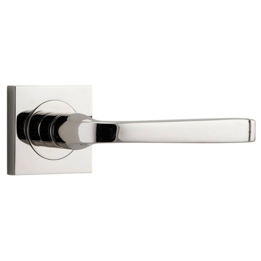 Annecy Lever Square Rose Polished Nickel