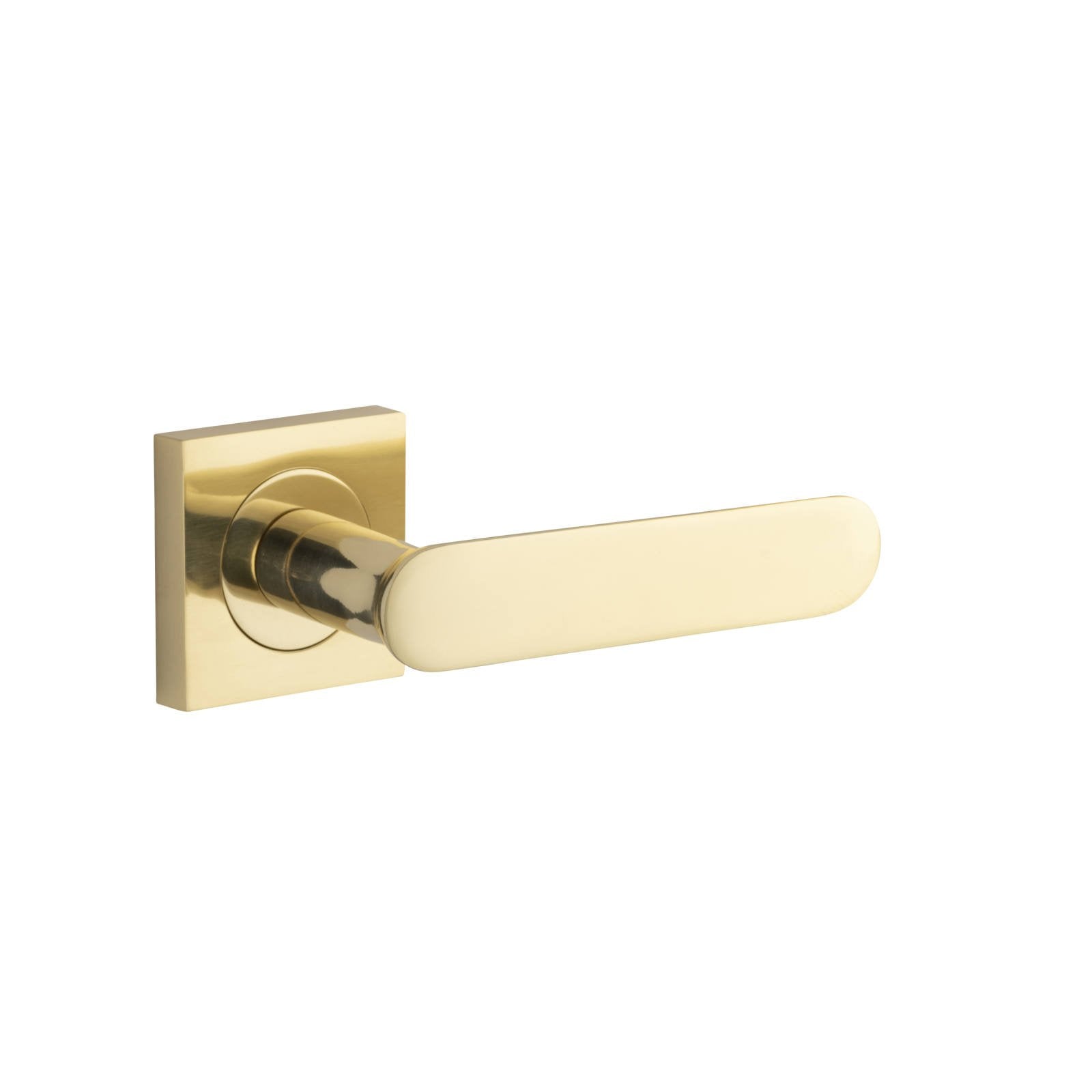 Bronte Lever Polished Brass Square Rose