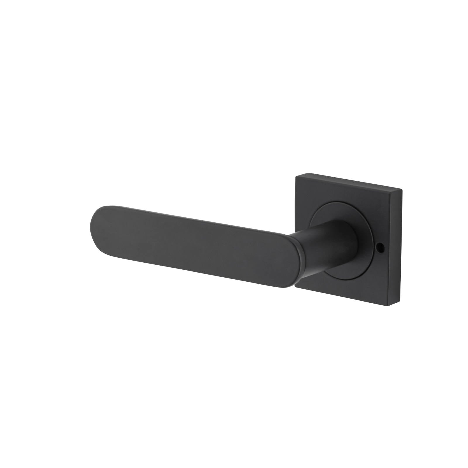 Bronte Lever Square Rose Privacy Kit (Inbuilt Privacy) Matt Black
