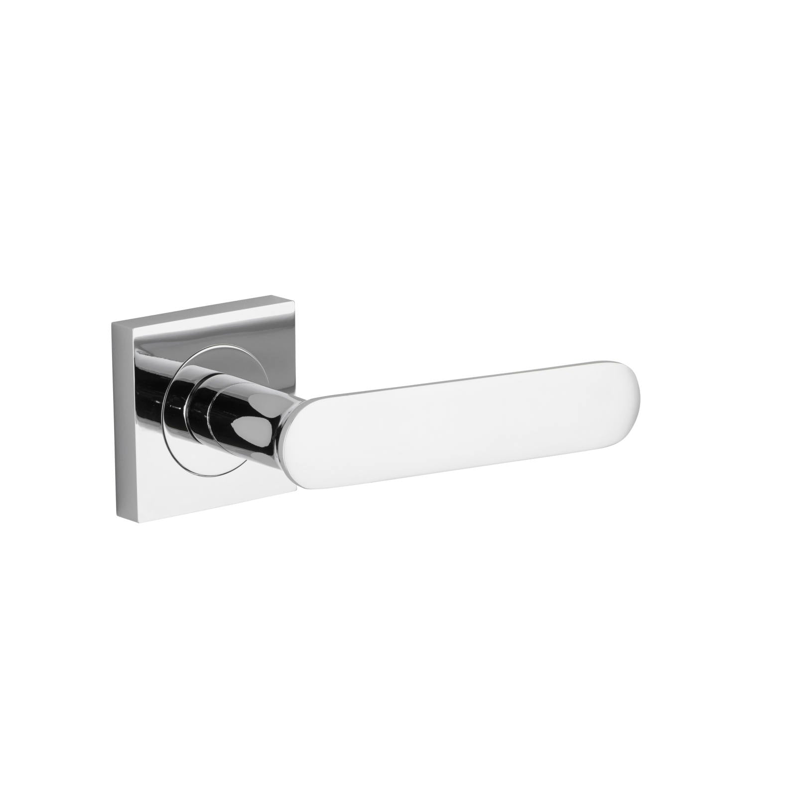 Bronte Lever Polished Chrome Square Rose