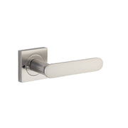 Bronte Lever Square Rose Privacy Kit (Inbuilt Privacy) Satin Nickel