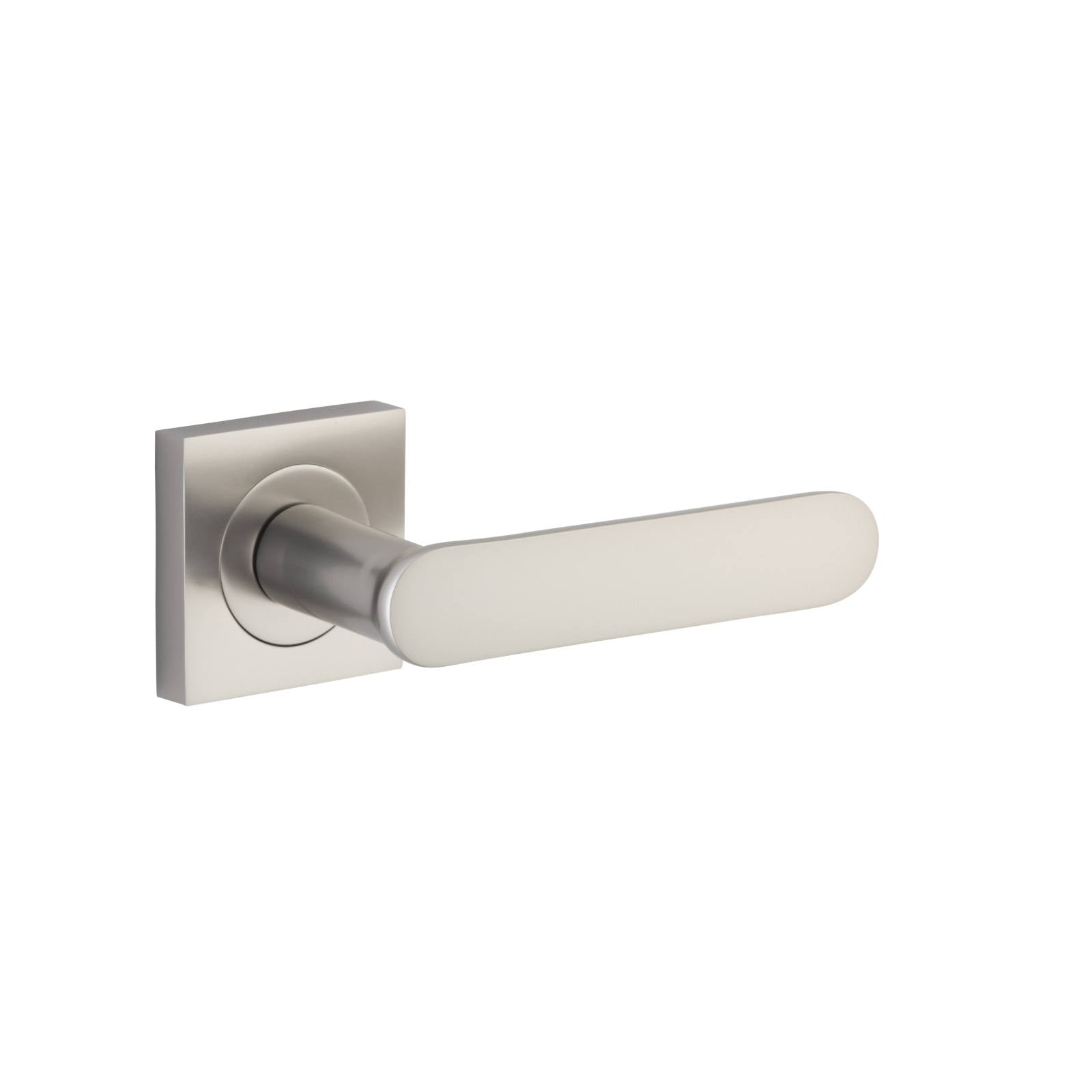 Bronte Lever Satin Nickel Square Rose