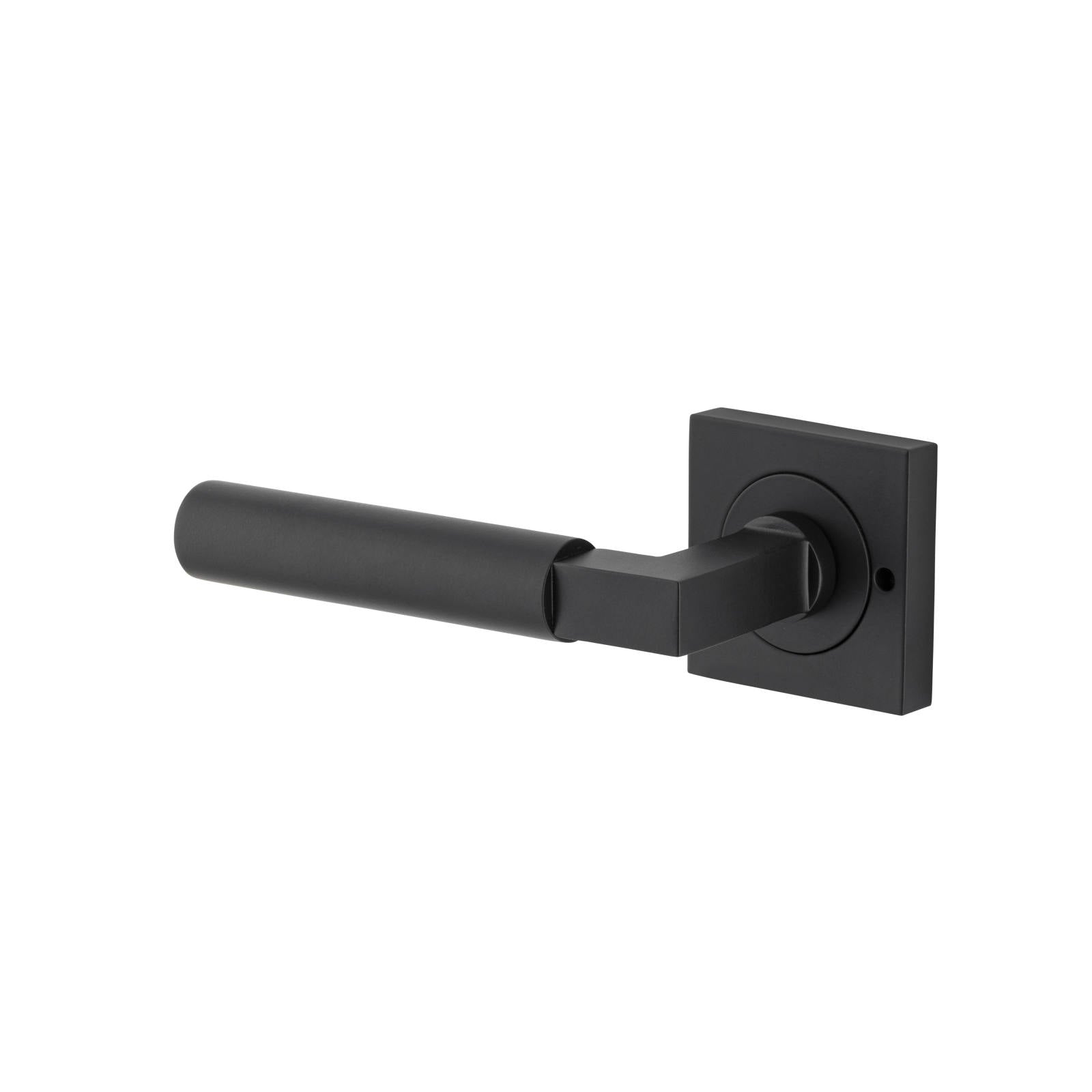 Berlin Lever Square Rose Privacy Kit (Inbuilt Privacy) Matt Black