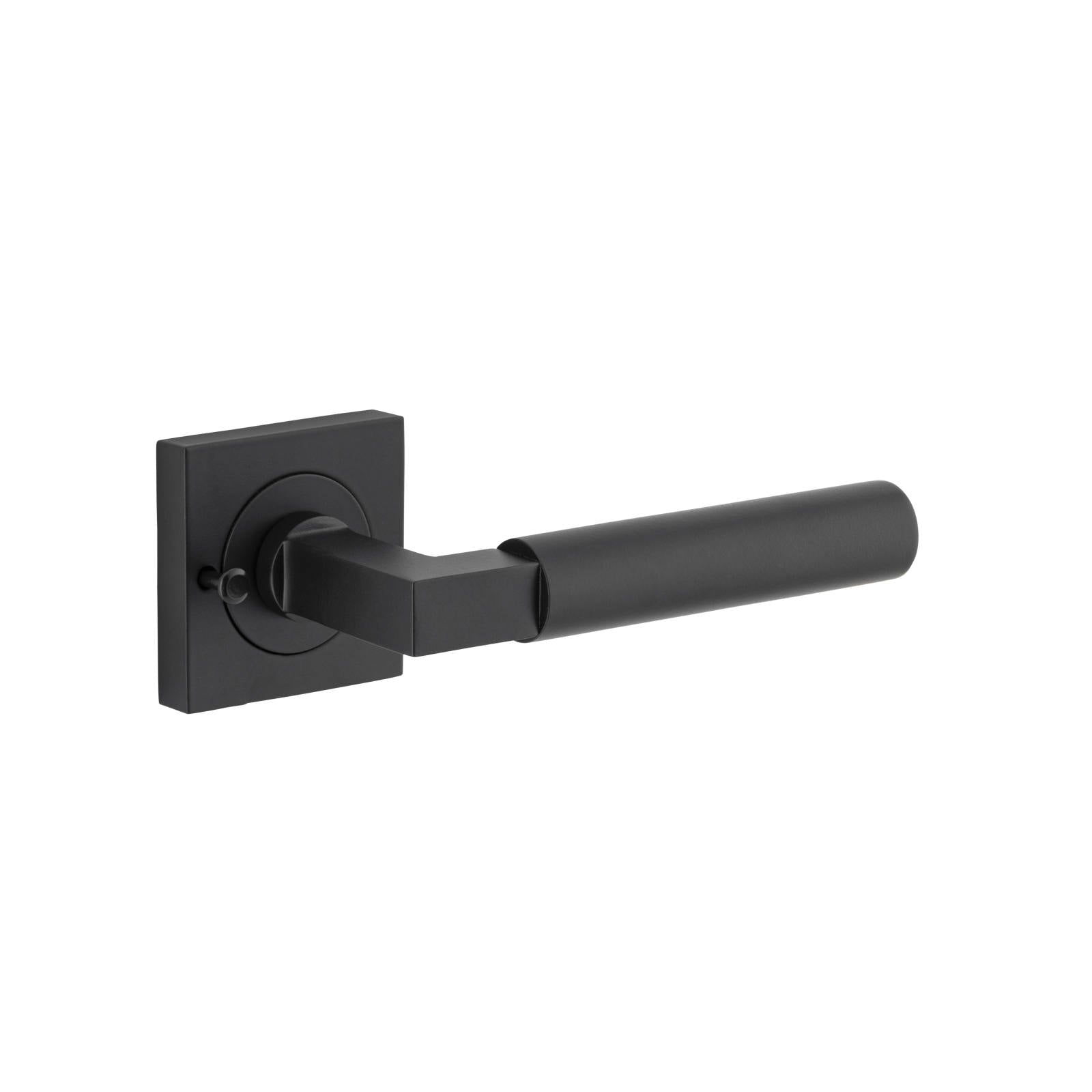 Berlin Lever Square Rose Privacy Kit (Inbuilt Privacy) Matt Black
