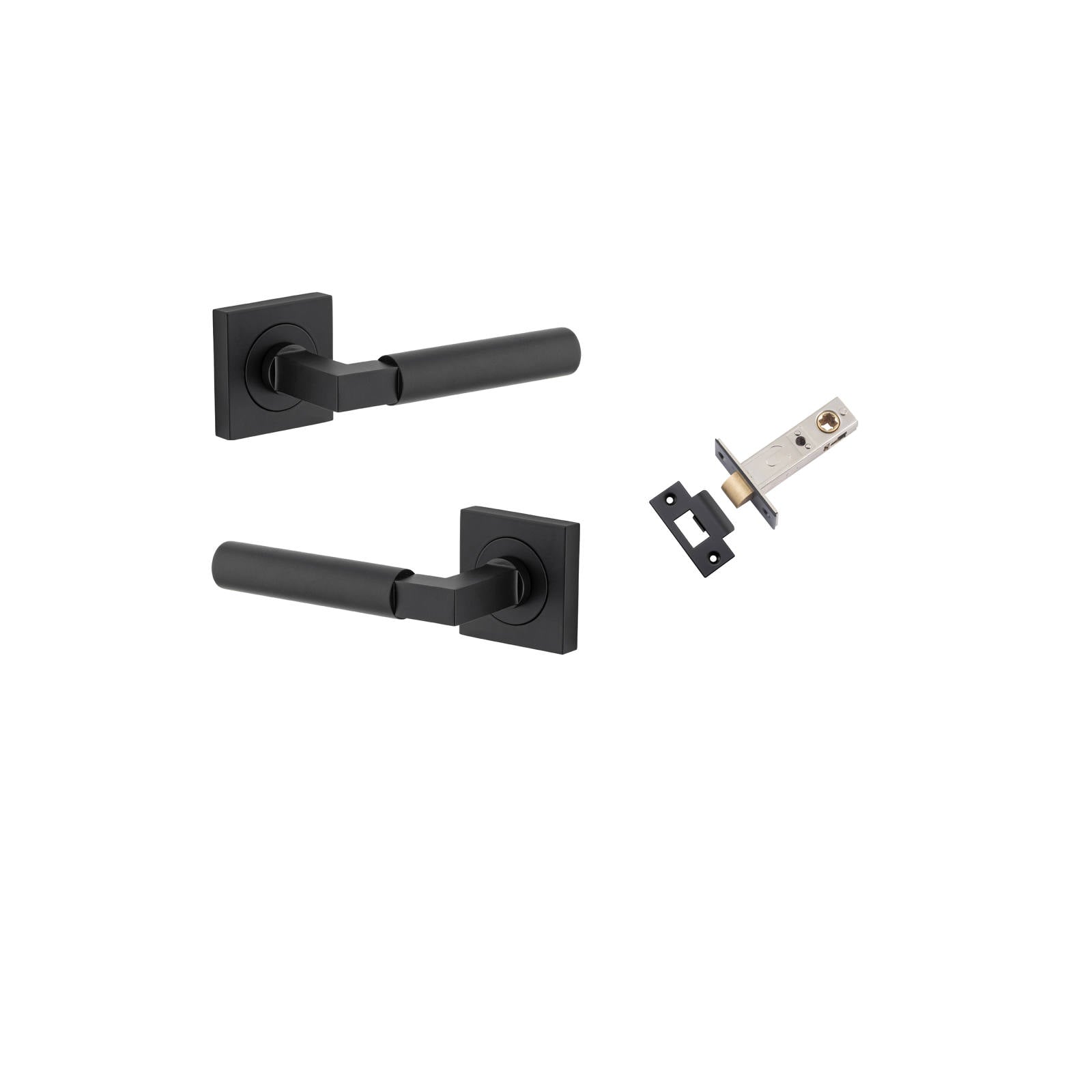 Berlin Lever Square Rose Passage Kit Matt Black