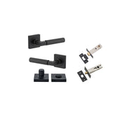 Berlin Lever Square Rose Privacy Kit Matt Black