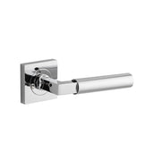 Berlin Lever Square Rose Privacy Kit (Inbuilt Privacy) Polished Chrome