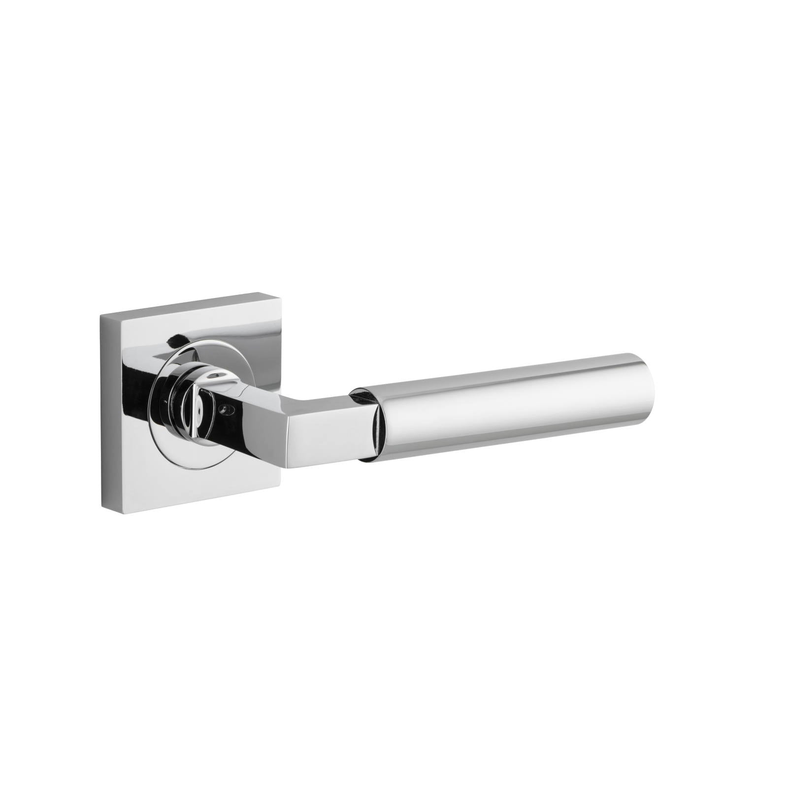 Berlin Lever Polished Chrome Square Rose