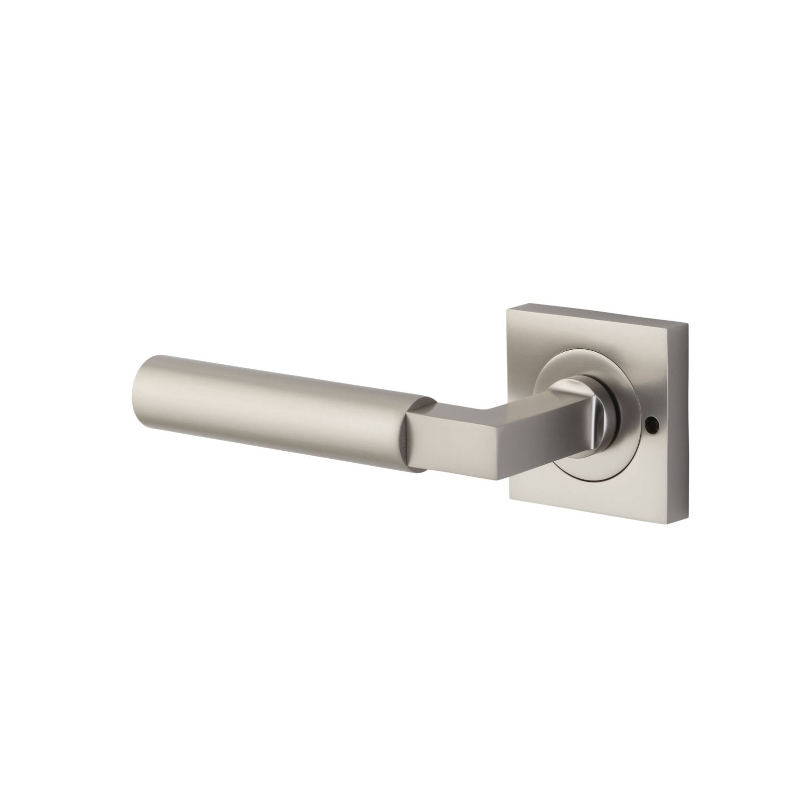 Berlin Lever Square Rose Privacy Kit (Inbuilt Privacy) Satin Nickel