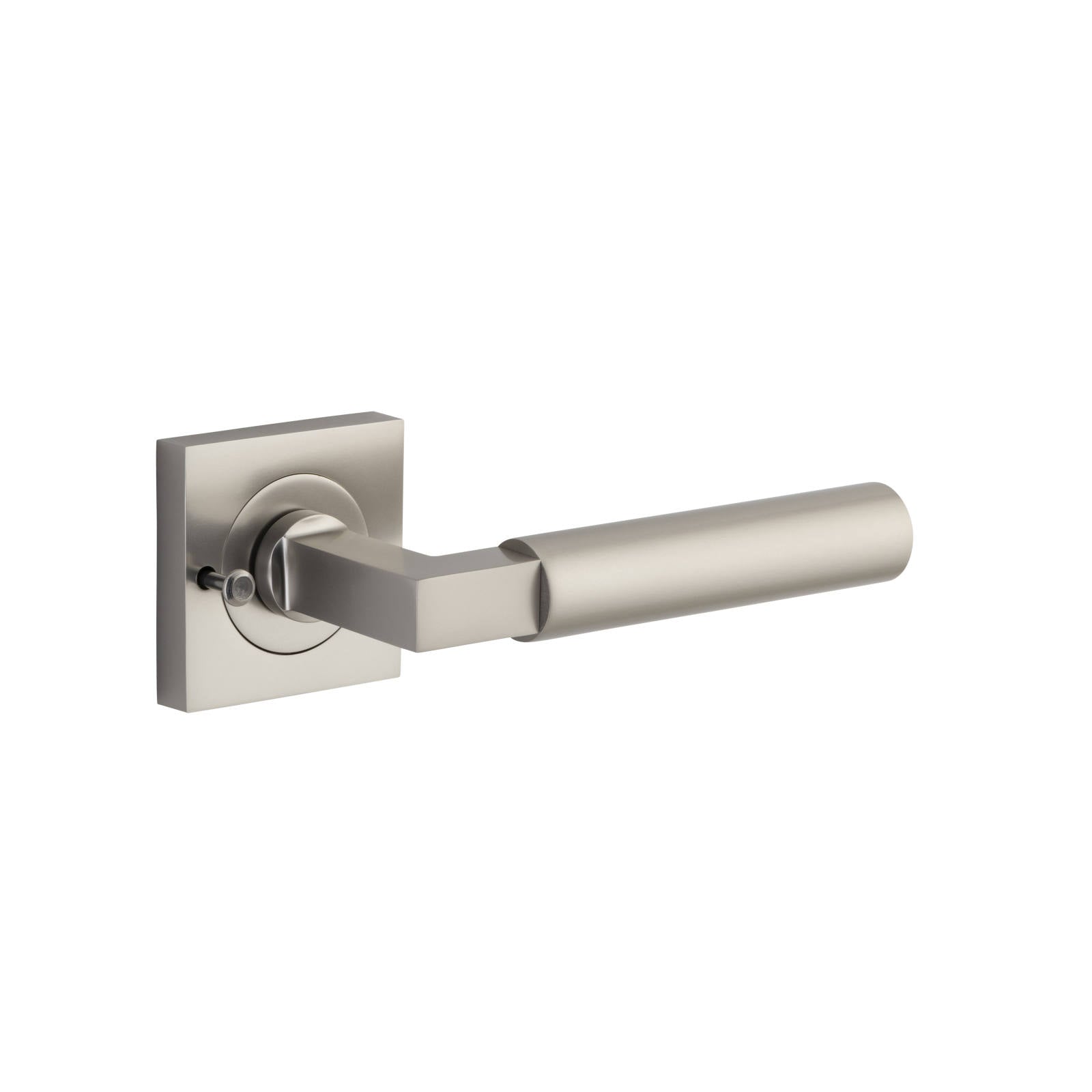 Berlin Lever Square Rose Privacy Kit (Inbuilt Privacy) Satin Nickel