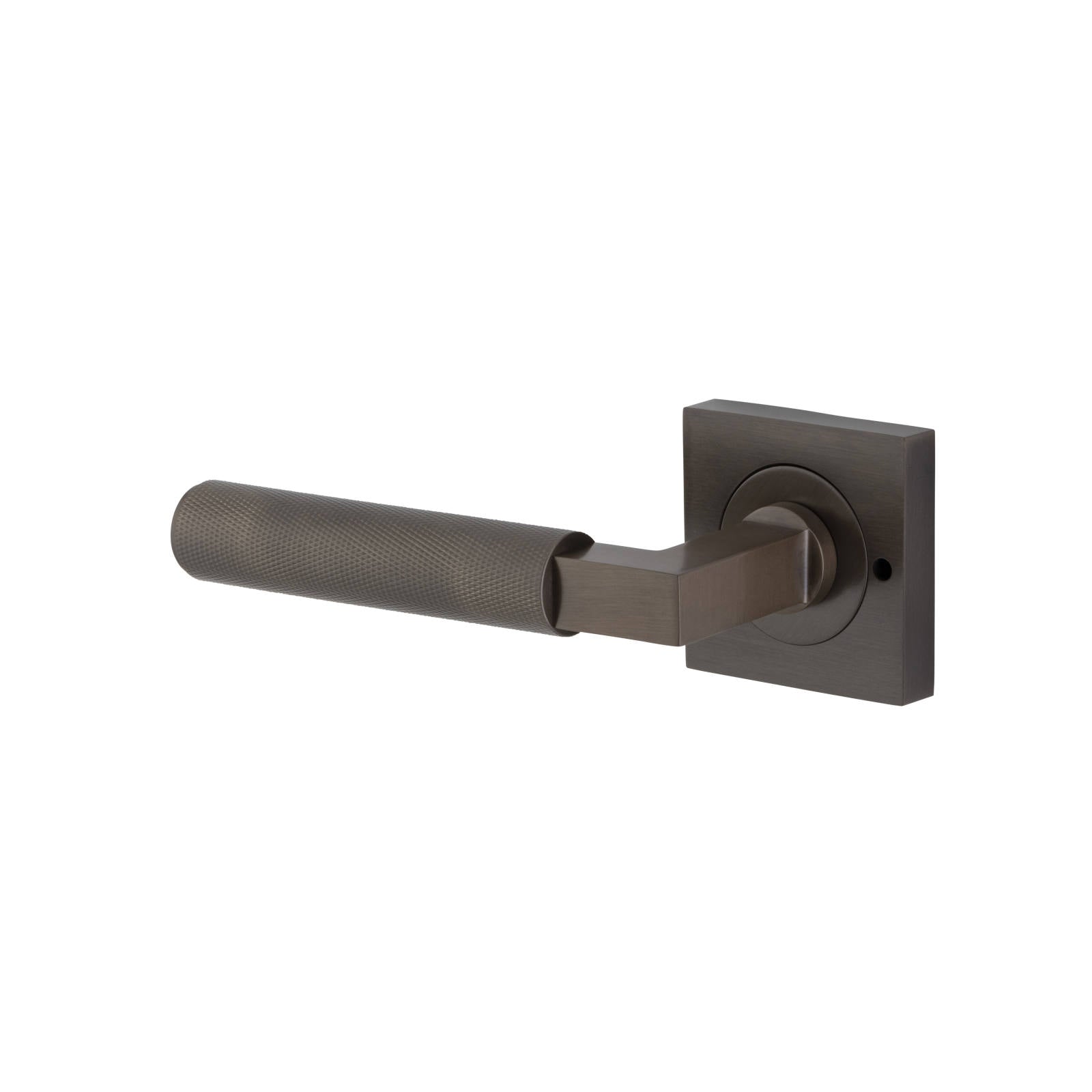 Brunswick Lever Square Rose Privacy Kit (Inbuilt Privacy) Signature Brass