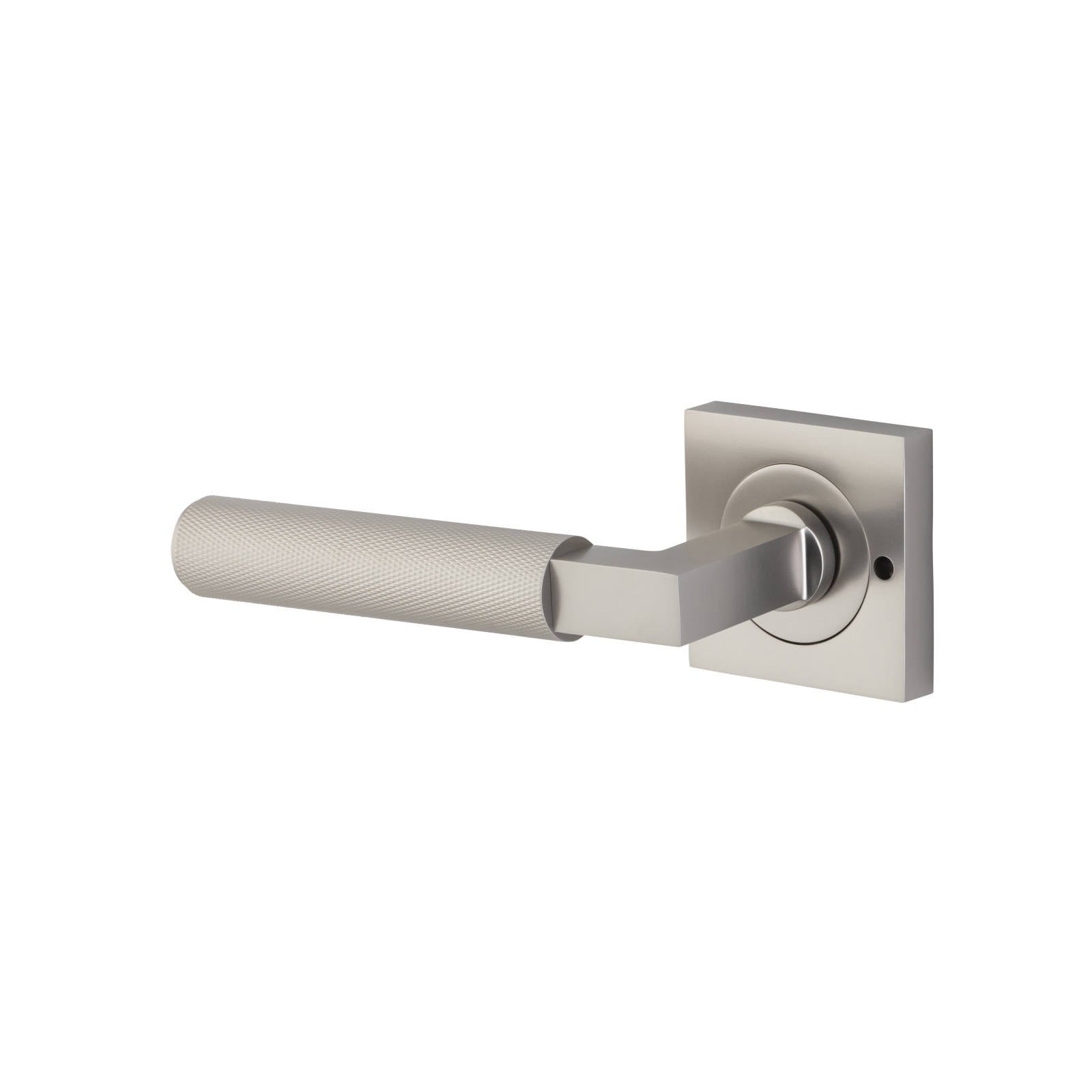 Brunswick Lever Square Rose Privacy Kit (Inbuilt Privacy) Satin Nickel