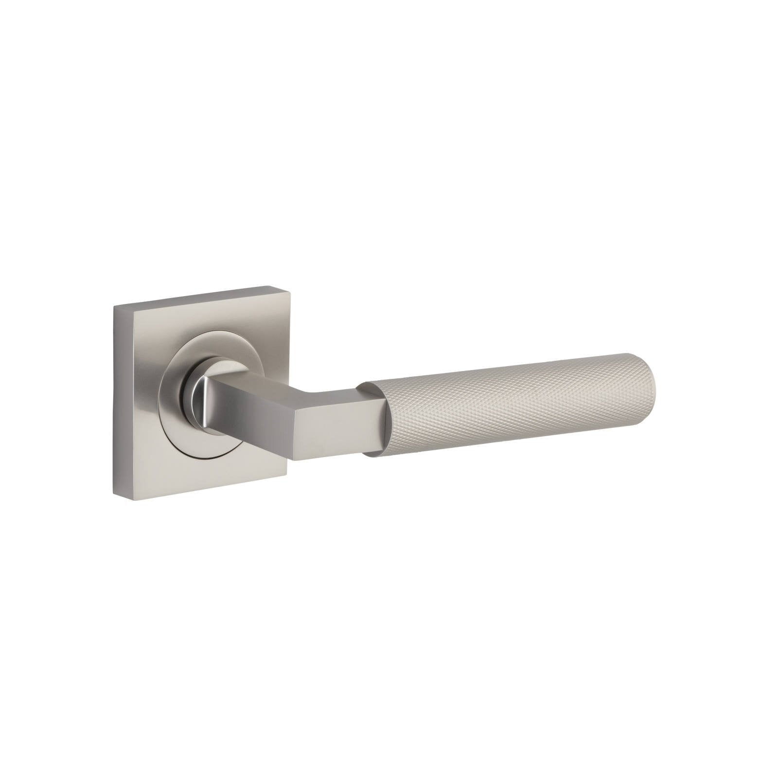 Brunswick Lever Satin Nickel Square Rose