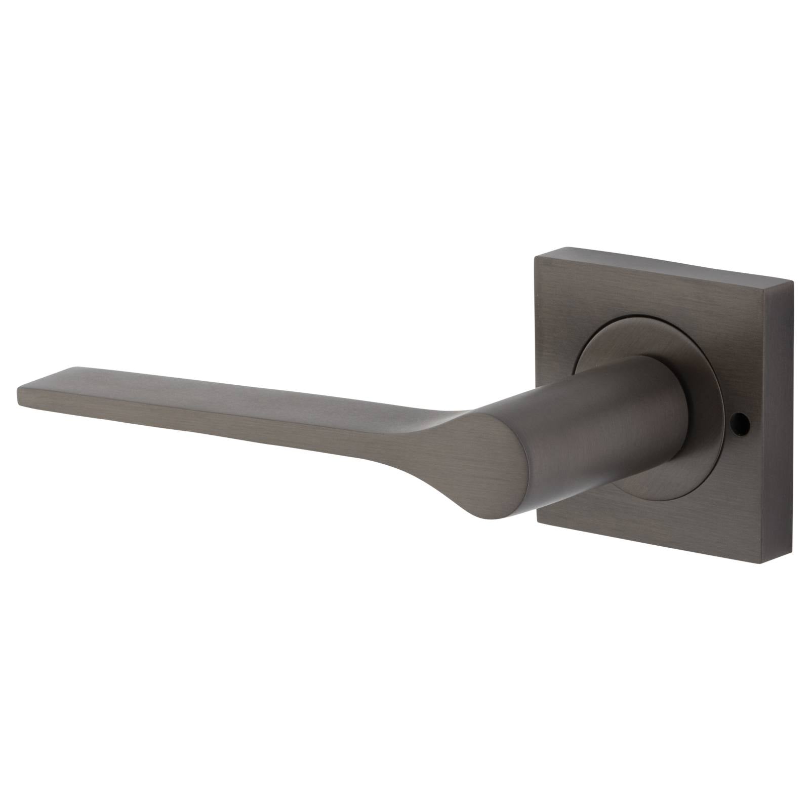 Como Lever Square Rose Privacy Kit (Inbuilt Privacy) Signature Brass