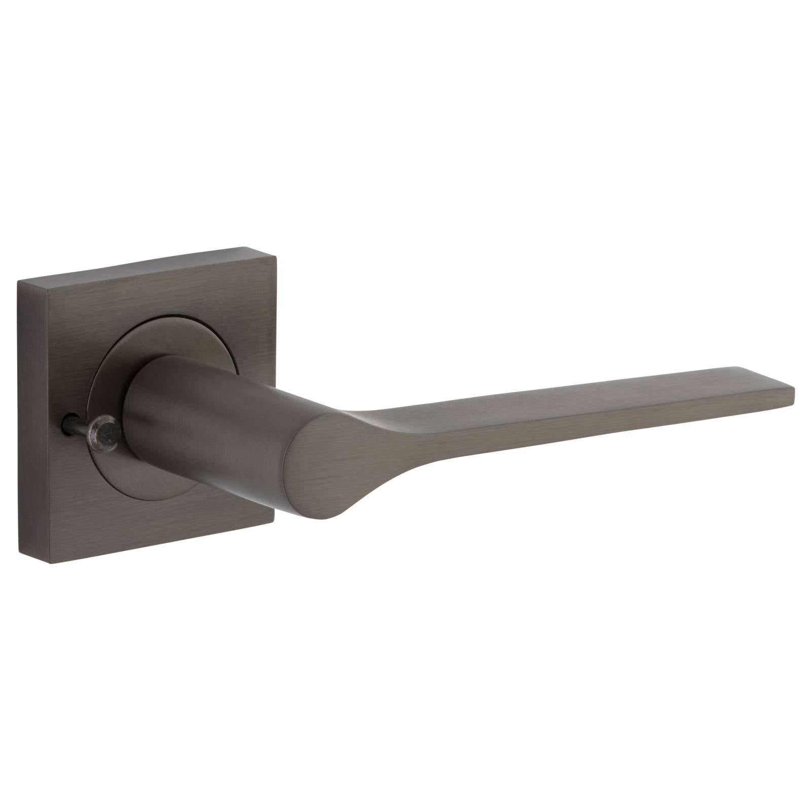 Como Lever Square Rose Privacy Kit (Inbuilt Privacy) Signature Brass