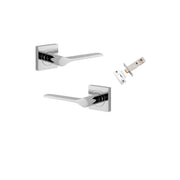 Como Lever Square Rose Passage Kit Polished Chrome