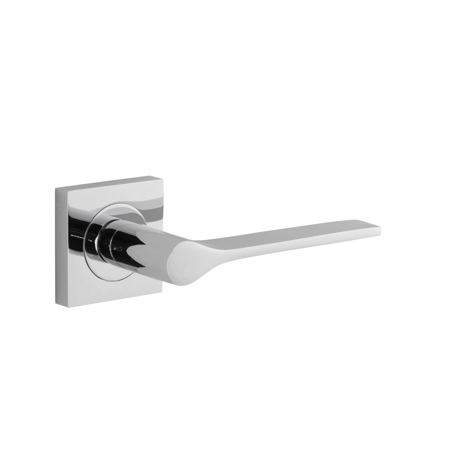 Como Lever Polished Chrome Square Rose