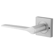 Como Lever Square Rose Privacy Kit (Inbuilt Privacy) Brushed Chrome