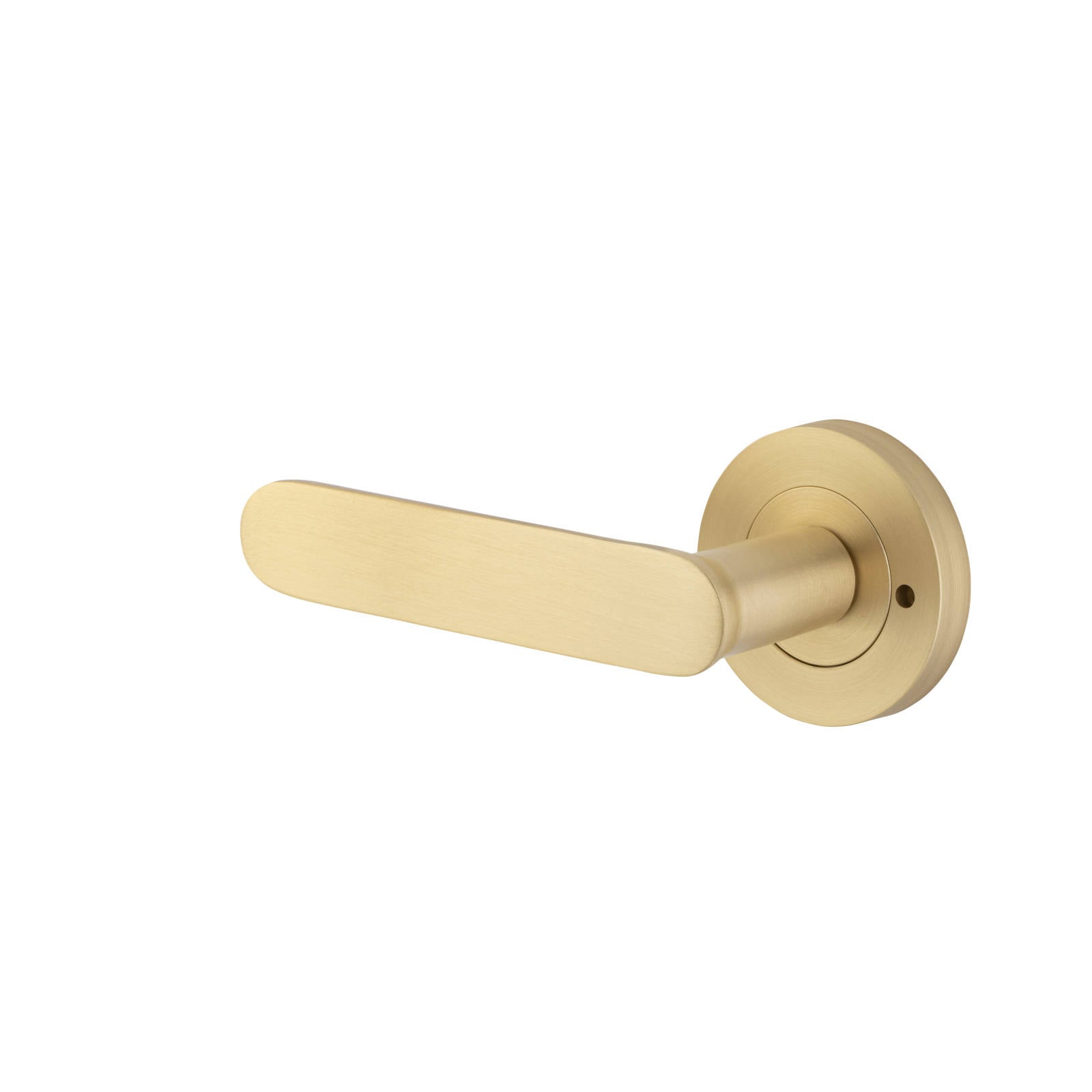 Bronte Lever Round Rose Privacy Kit (Inbuilt Privacy) Brushed Brass