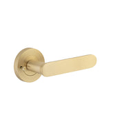 Bronte Lever Round Rose Privacy Kit (Inbuilt Privacy) Brushed Brass