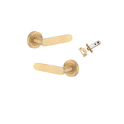 Bronte Lever Round Rose Passage Kit Brushed Brass