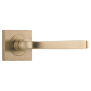 Annecy Lever Square Rose Brushed Brass