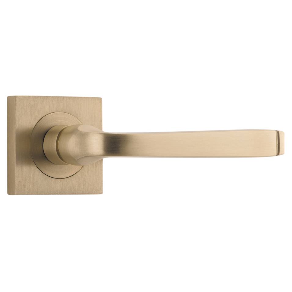 Annecy Lever Square Rose Brushed Brass