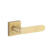Bronte Lever Brushed Brass Square Rose