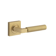 Berlin Lever Brushed Brass Square Rose