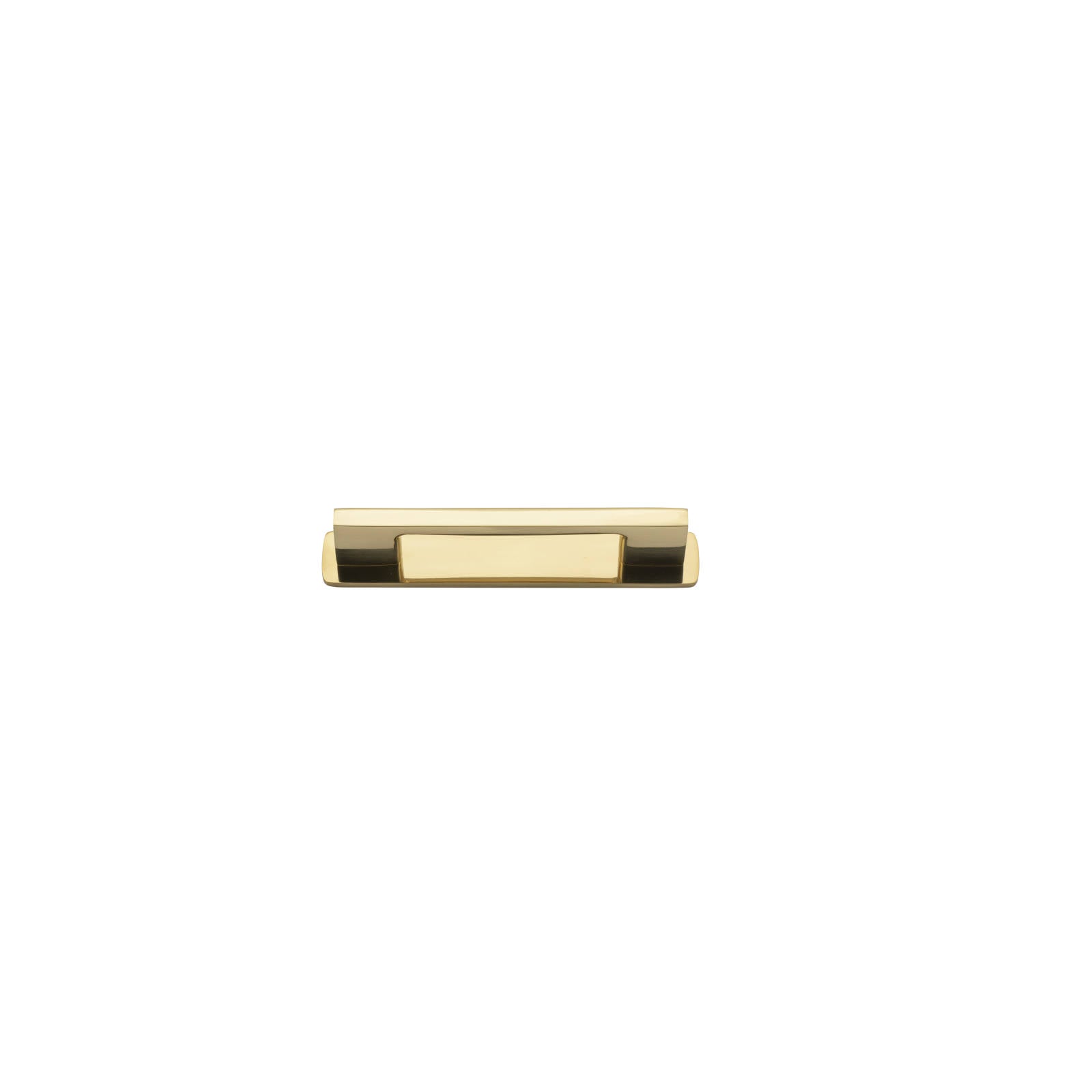 Cali Cabinet Pull With Backplate Polished Brass Ctc 96Mm