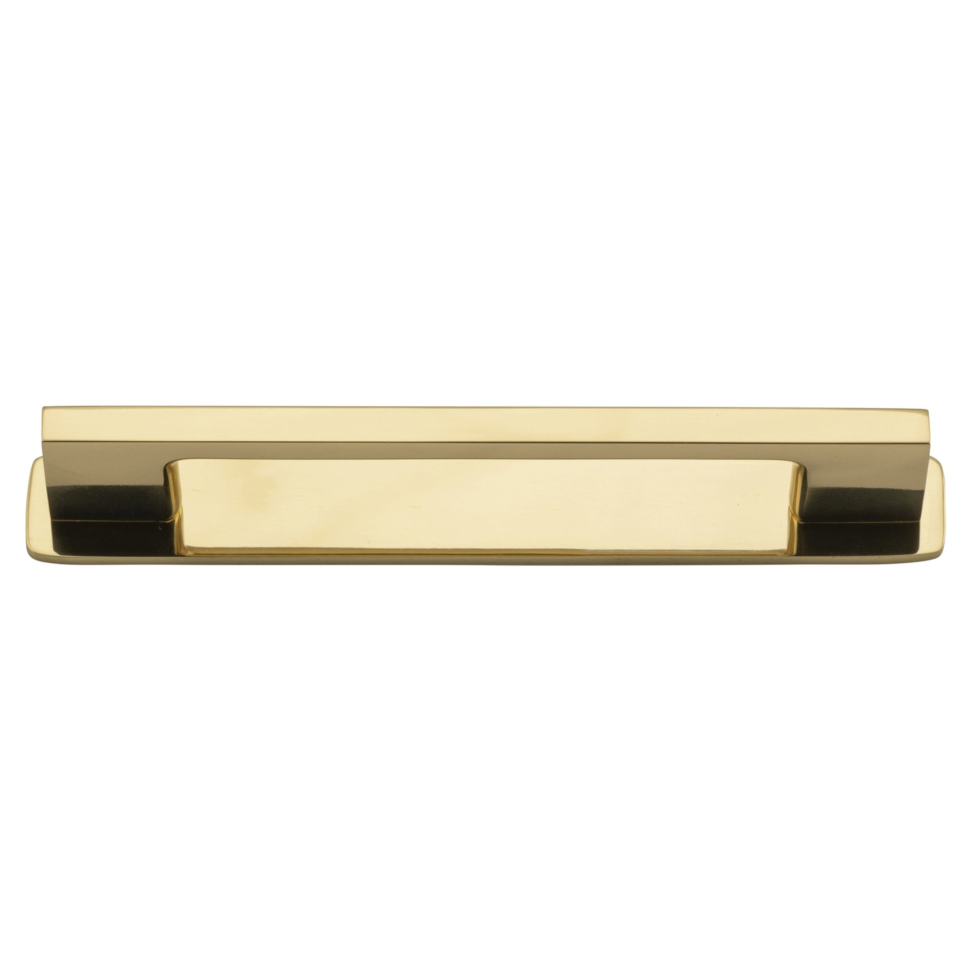 Cali Cabinet Pull with Backplate CTC 128mm, Polished Brass
