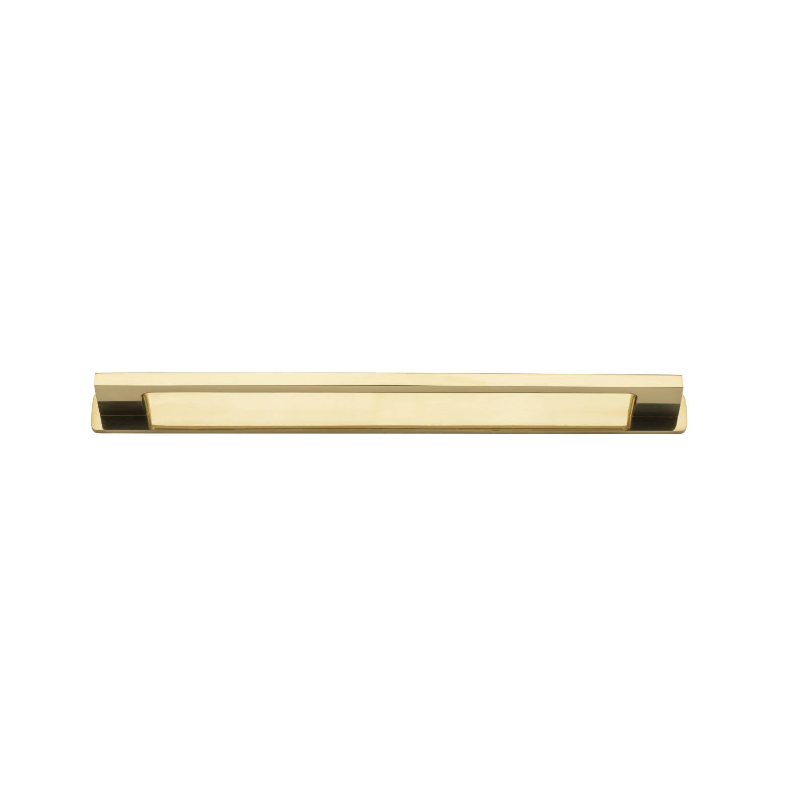 Cali Cabinet Pull With Backplate Polished Brass Ctc 256Mm