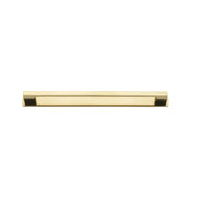 Cali Cabinet Pull With Backplate Polished Brass Ctc 256Mm