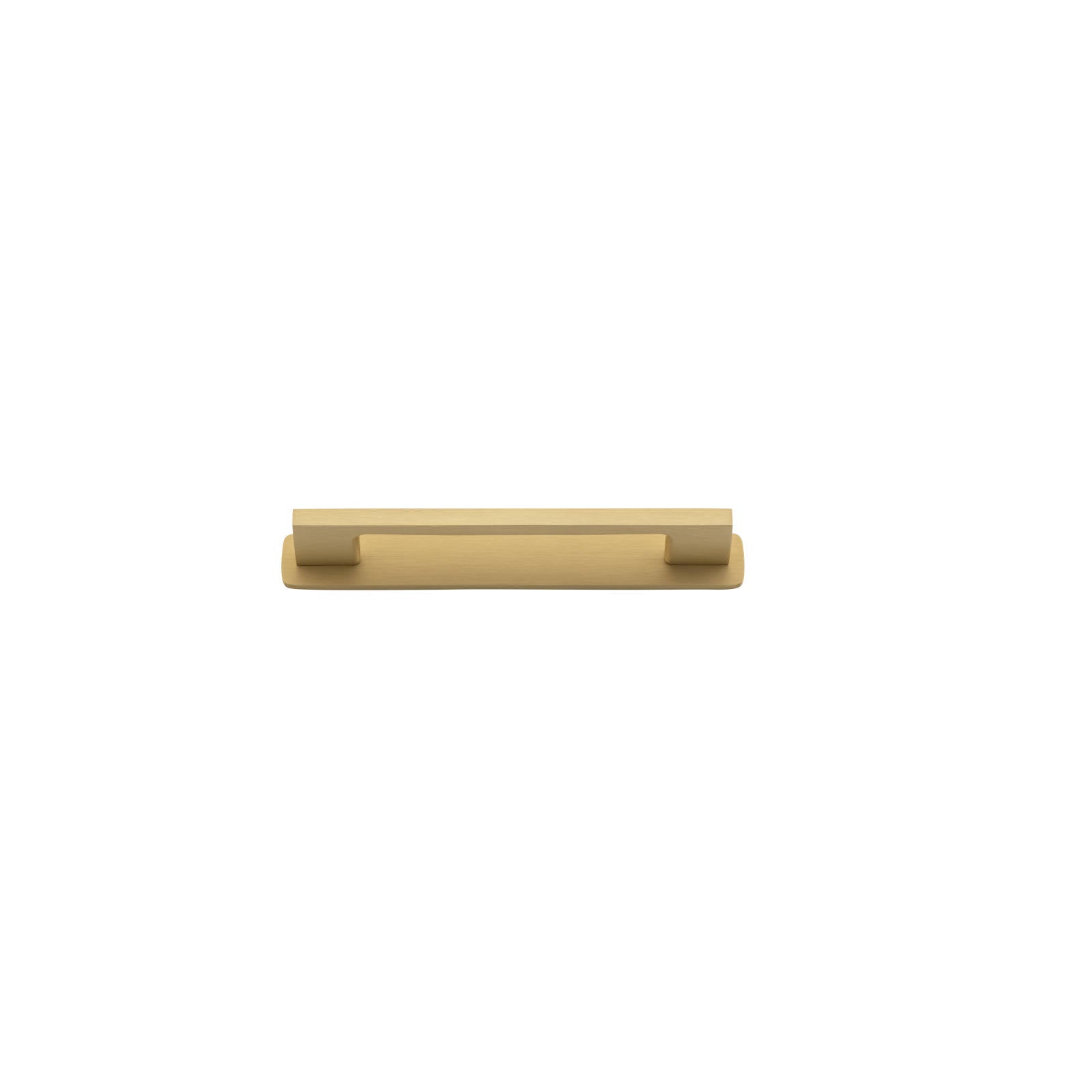 Cali Cabinet Pull With Backplate Brushed Brass Ctc 128Mm